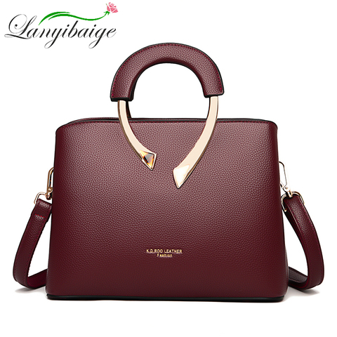 Lanyibaige 2022 Women Leather Handbags High Quality Ladies Vintage Messenger Bag  Main Crossbody Bags for Women Shoulder Bag ► Photo 1/6