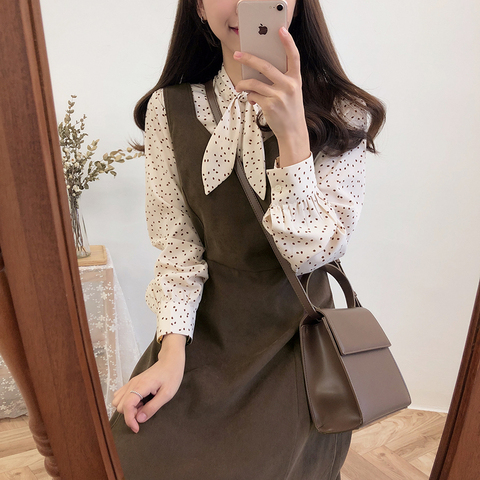 S-XL Spring robe femme Vintage dress Sleeveless black brown Women Dresses Female Dress long V neck braces Robe Femme Vestido ► Photo 1/6