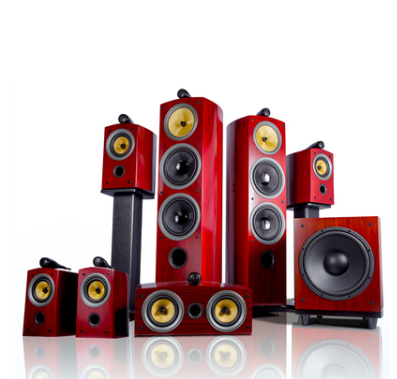 H-001  Featured 801 Hi-Fi HiFi Fever 5.1 / 7.1 Home Theater Set Wooden Floor Speaker ► Photo 1/2