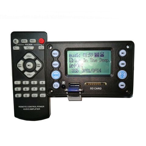 DC 5V 4.0 MIC Recording Port Bluetooth MP3 Decoder Board Module USB SD WAV WMA APE FLAC FM with Remote control ► Photo 1/6
