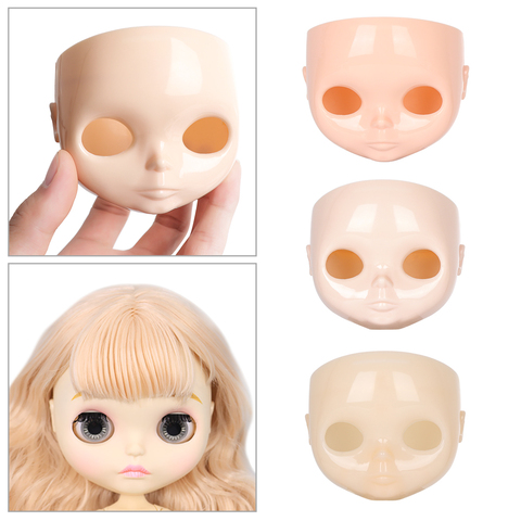 1PC 1/6 Blyth Doll Factory 30cm Plastic Blyth DIY Doll Faceplate with Backplate No Makeup Face and Screw Doll Accessories ► Photo 1/6