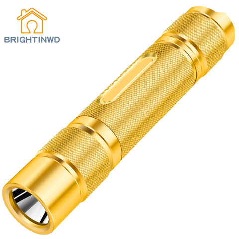 Pure copper flashlight charging super bright waterproof multifunctional long-range portable led mini flashlight ► Photo 1/6