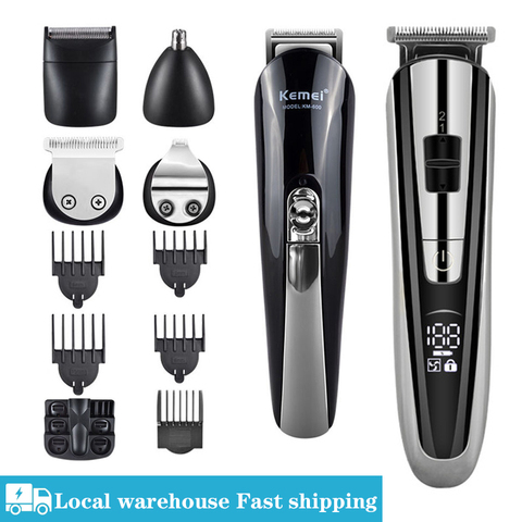 Kemei hair trimmer electric hair clipper men's beard razor cordless haircut multi-function razor nose Hair Trimmer km 600 cut 5 ► Photo 1/6