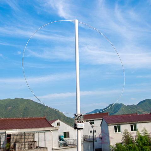 Active Magnetic Loop Antenna HA SDR Short Wave Low Noise Adjustable Gain Radio Loop Antenna ► Photo 1/4