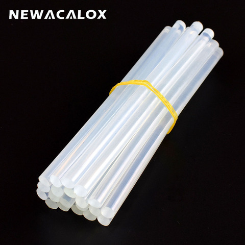 NEWACALOX 20PCS 7mm x 150mm White/Black/Yellow Hot Melt Glue Sticks For Mini Electric Heat Pistol Glue Gun Craft DIY Repair Tool ► Photo 1/6