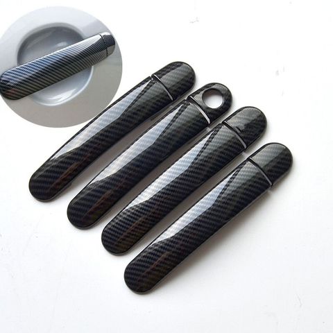 For Seat Leon MK2 1P FR FR+ Cupra 2006~2012 Chrome Carbon Fiber Car Door Handle Covers Car Accessories Styling Stickers ► Photo 1/6