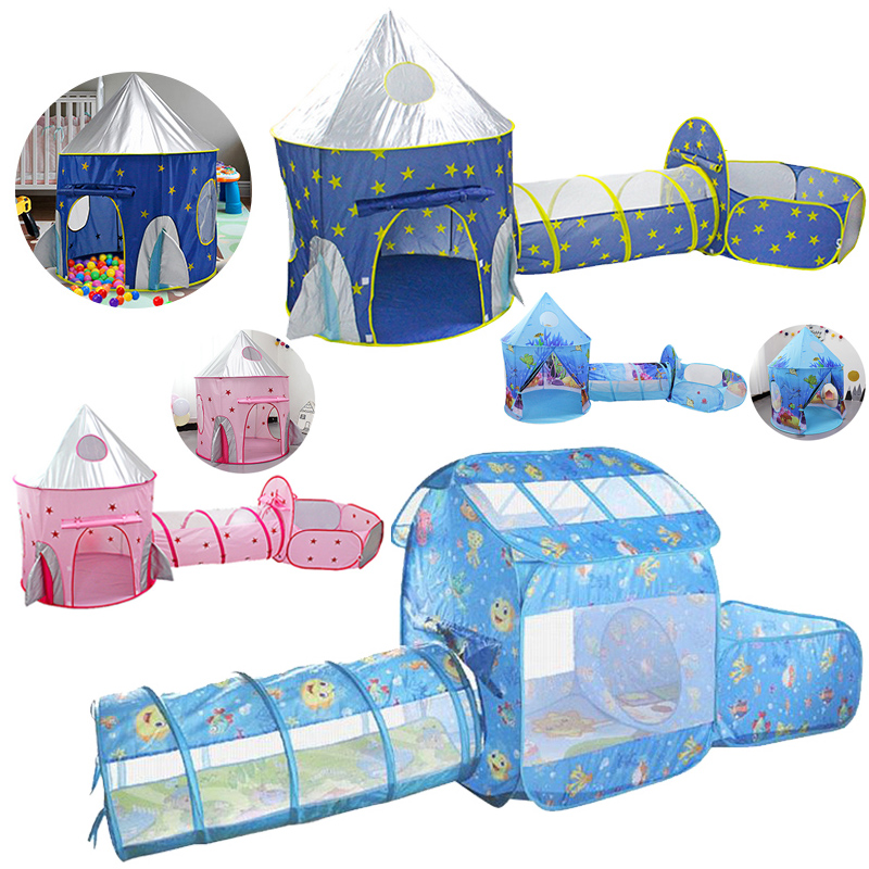 4-way Portable Folding Playpen Tent Play Yard Play Tunnel for kids Outdoor Games 