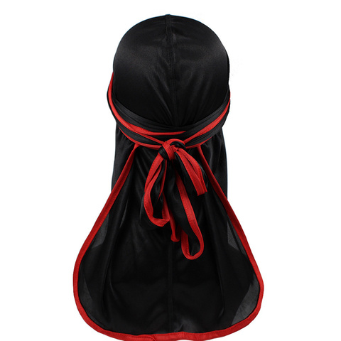 Men's Durag New Design Satin Doo rag Solid Color Bandana Silky Turban ► Photo 1/6