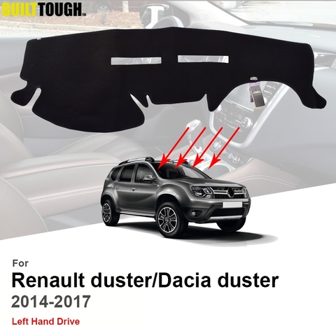 For Renault Duster Dacia Duster 2014 2015 2016 2017 Car Dash Mat Dashmat Dashboard Cover Cushion Pad Interior Carpet Sun Shade ► Photo 1/6