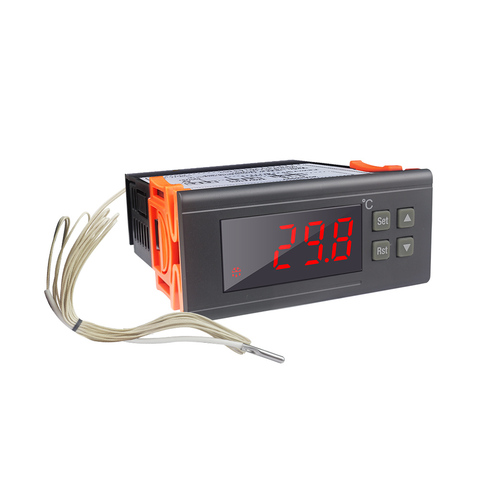 Digital Thermostat Temperature Controller RC-114M AC  220V 30A Thermostat Control -30~300 Celsius Red LED + 2m NTC Sensor ► Photo 1/6