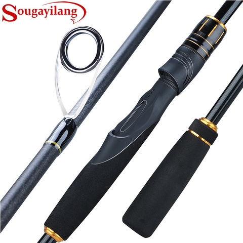 Sougayilang Portable Lure Fishing Rod 2.1M 2.4M 4 Section 24T Carbon Rod 10-30g Casting Spinning Travel Rod Carp Fishing Tackle ► Photo 1/6