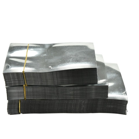 New 100 Pcs/lot Aluminum Foil Bag Pouch Mylar Vacuum Silver Food Storage Flat Bags 3 Sizes good quality ► Photo 1/6