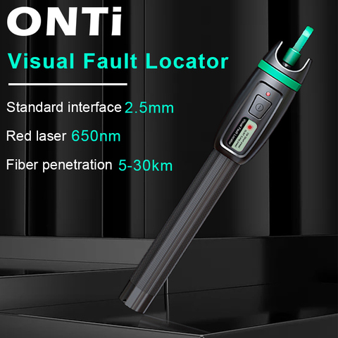 ONTi High Quality Visual Fault Locator 1mW 10mW 20mW 30mW Red Light Fiber Optic Cable Tester 5-30KM Range ► Photo 1/6