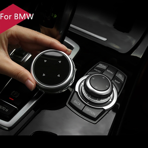 Original Car Multimedia Buttons Cover iDrive Stickers for BMW 1 3 5 7 Series X1 X3 F25 X5 F15 X6 16 F30 F10 F07 E90 F11 E70 E71 ► Photo 1/6