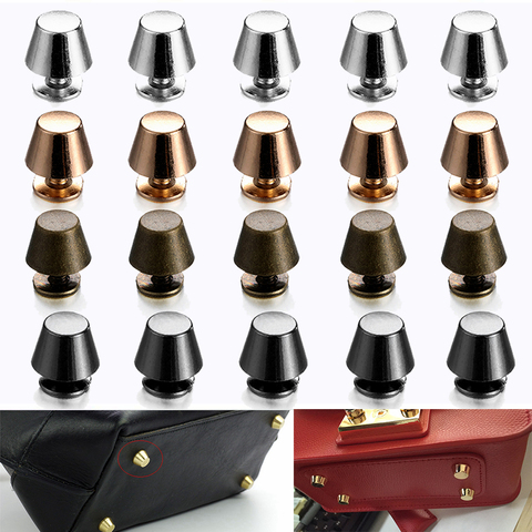 10Sets HOT 10mm 12mm Screw Back Rivets Studs Metal Bucket Shape Nail Stud for Garment Leather Craft Belt Wallet Decoration Parts ► Photo 1/6