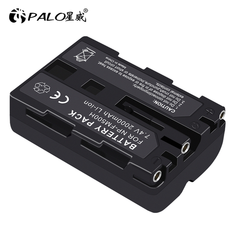 PALO NP-FM500H FM500H 500H battery 2000mah 7.4v li-ion np-fm500h np camera battery pack for sony a200 a200w a500 a450 a550 a700 ► Photo 1/6