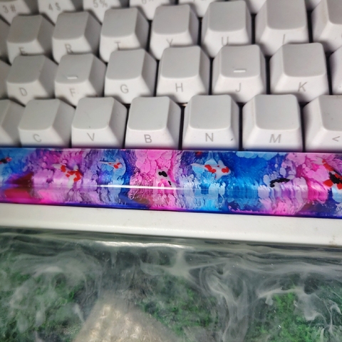 1 piece handmade koi fish resin keycap for mx switch mechanical keyboard 1U R4 1.25U ctrl 2U backspace 2.25U enter 2.75U shift ► Photo 1/5