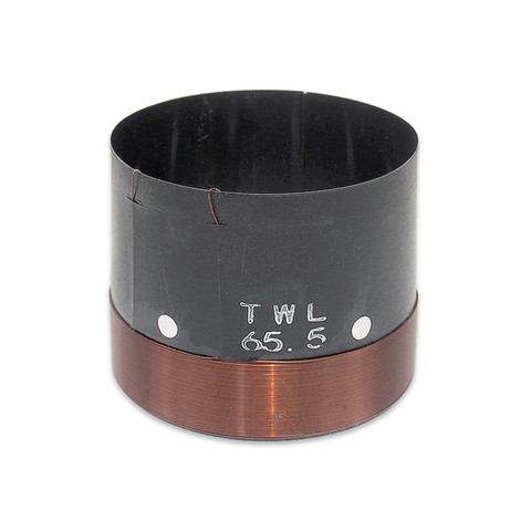 Finlemho 65.5mm Woofer Voice Coil High Power Bass Speaker Repair Parts With Round Copper Wire Black Aluminium Former ► Photo 1/4