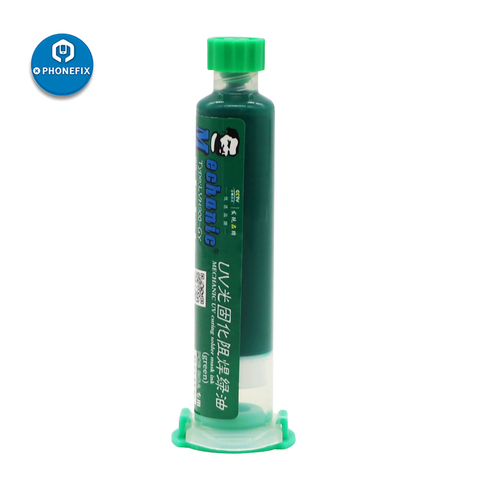 MECHANIC Green UV Light Curing BGA PCB Solder Mask Ink Prevent Corrosive Arcing Green UV Oil for Phone PCB Motherbord Welding ► Photo 1/6