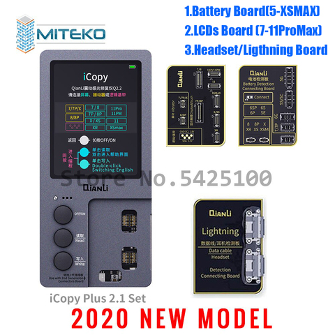 Qianli iCopy Plus 2.1 with Battery Testing Board for 7/8/8P/X/XR/XS/XS MAX/11 Pro Max LCD/Vibrator Transfer EEPROM Programmer ► Photo 1/6