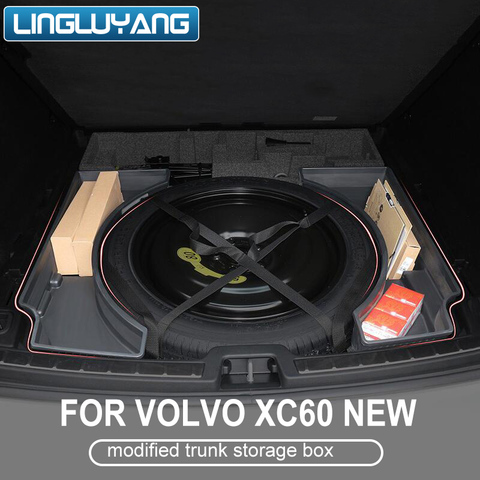2022-2022 model for Volvo xc60 modified trunk storage box 19 xc60 dedicated tail box compartment storage box ► Photo 1/5