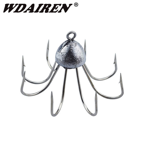 1Pcs Jig Octagonal Fishing Hooks High Carbon Steel Squid Octopus Anchor Hook Fishing Gear Tool Accessories Umbrella ► Photo 1/5