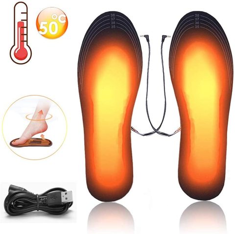 USB Electric Heated Insoles Pad Unisex Heated Shoe Insoles Winter Outdoor Sport Feet Warming Insoles Foot Warming Feet Warmer ► Photo 1/6