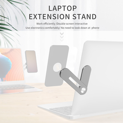 Phone Screen Support Hoder Laptop Side Mount Connect Tablet Bracket Dual Monitor Display Clip Adjustable Phone Stand Holder ► Photo 1/6