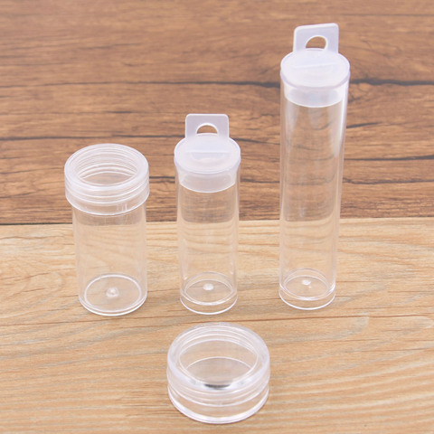 5pcs 4 Styles 2022 New PP Transparent Box plastic Box Jewelry Part Element Container Small Clear Round Box With Lid Storage Case ► Photo 1/6