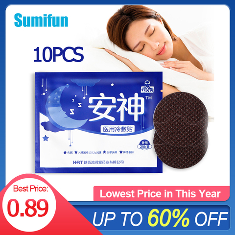 10pc Improve Sleep Patch Anxiety Essential Oil Relieve Headache Stress Plaster Improve Insomnia Quality Body Relax Sticker Paste ► Photo 1/6