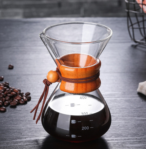 400ml/1 cups Classic Espresso Coffee Maker funnel style Pour Over Coffeemaker Coffee Machine Filter Coffee Pot   barista ► Photo 1/6