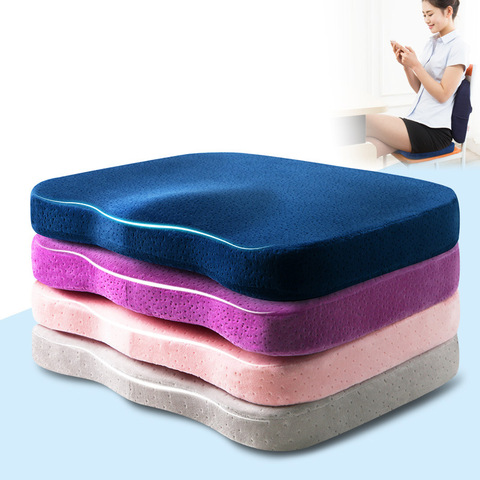 Memory Foam Seat Cushion Coccyx Orthopedic Pillow For Chair Massage Pad Car Office Hip Pillows Tailbone Pain Relief Seat Cushion ► Photo 1/6