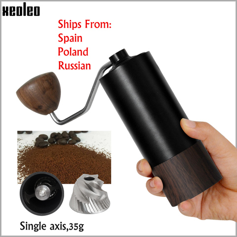 XEOLEO Manual Coffee grinder Portable coffee grinder Aluminum Coffee miller coffee bean milling machine 35g Conical burr grinder ► Photo 1/6