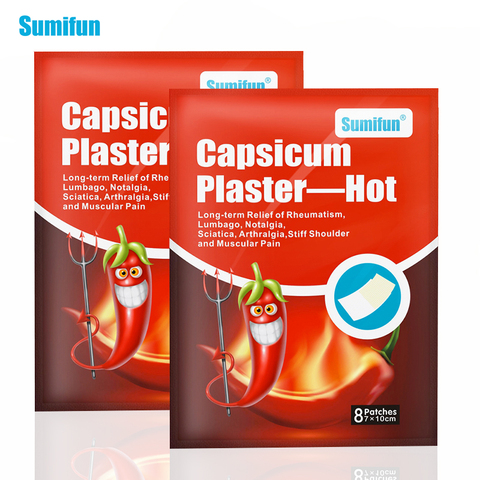 Sumifun 8/16Pcs Pepper Hot Pain Relief Plaster Back/neck/shoulder Chinese Herbal Medical for Joint/arthritis Patch ► Photo 1/6