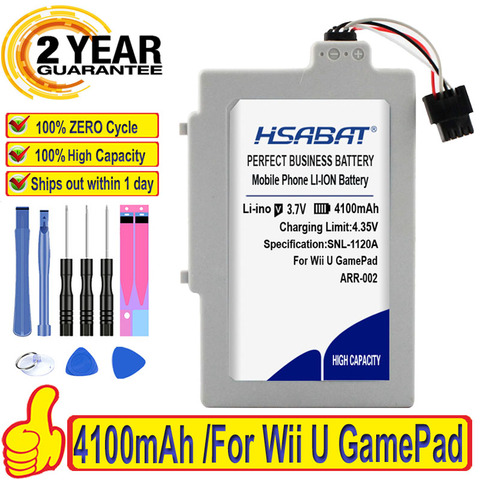 100% Original HSABAT 4100mAh ARR-002 Battery For Wii U GamePad ► Photo 1/6