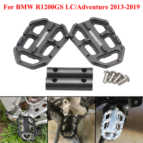 Nordson Aluminum Motorcycle Billet Wide Foot Pegs Pedals Rest Footpegs for BMW G310GS F750GS F850GS R1200GS  R Nine T Scrambler ► Photo 1/6