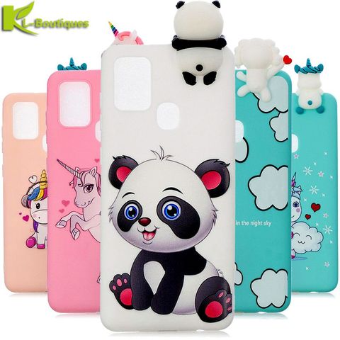 on For Coque Samsung Galaxy A21S Case A 21S 3D Unicorn Panda Silicone Cover na sFor Samsung A21s A217F Phone Case Women Fundas ► Photo 1/6