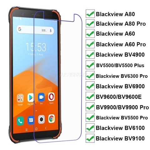 3-1PC Blackview BV4900 Glass Protector on Blackview BV9100 BV6100 BV9600E BV6900 BV6300 BV9900 BV5500 Plus Pro A60 A80 Pro Glass ► Photo 1/6