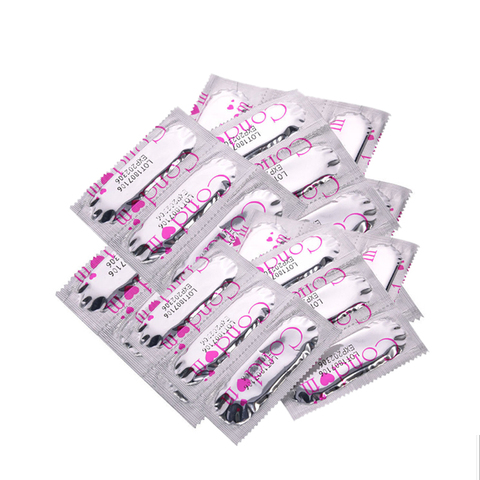 10pcs /20 pcs Large Oil Condom Delay Sex Dotted G Spot Condoms Intimate Erotic Toy for Men Safer Contraception Female Condom ► Photo 1/6