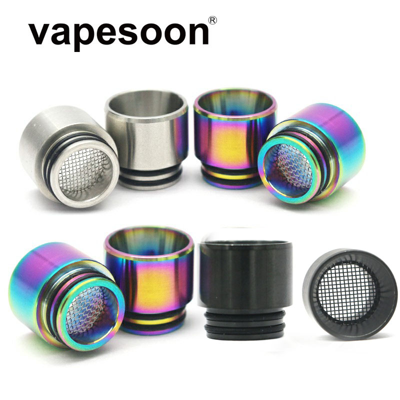 Buy Online Authentic Vapesoon 810 Stainless Steel Drip Tip Anti Fried Oil Drip Tip For Ijust 3 Tfv12 Prince Etc Ss Rainbow Color Alitools