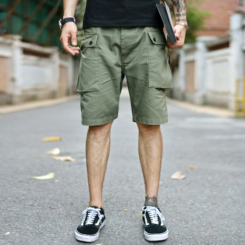 SauceZhan USMC P44 U.S. ARMY HBT Shorts VINTAGE Casual Shorts American Retro Military Shorts Overalls Mens Shorts Baker Pants ► Photo 1/5