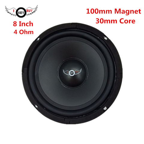 I KEY BUY 8 Inch 100 mm Magnet 400 W High Power Speaker 4 Ohm 30 mm Core HIFI Midrange Audio Louder Car Speakers Woofers ► Photo 1/6