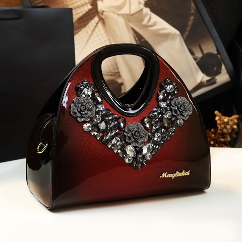 New European and American Fashion Dumpling Bag Leather Shoulder Messenger Handbag Middle-aged Female Bag ► Photo 1/6