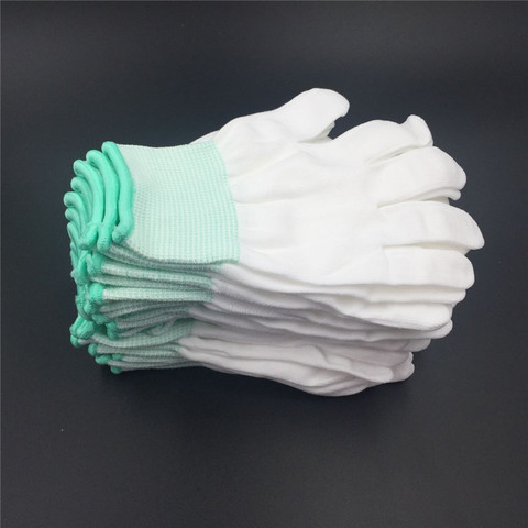 5pairs Garden Gloves White, White Cotton Garden Gloves