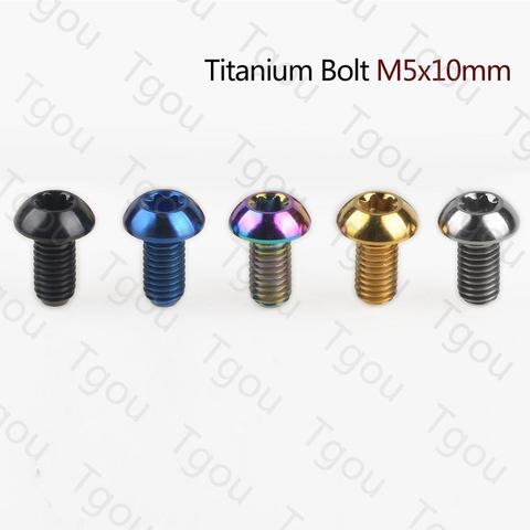 Tgou Titanium Bolt M5x10mm T25 Torx Head Screw for Bicycle Disc Brake Rotor 1 Pcs ► Photo 1/6