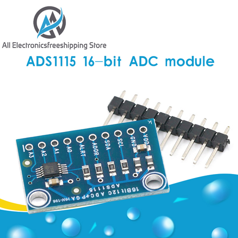 16 Bit I2C ADS1115 Module ADC 4 channel with Pro Gain Amplifier for Arduino RPi ► Photo 1/6
