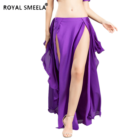 Hot Sale New double slit belly dancing skirts sexy swing Belly dance performance dress lotus skirt belly dance costume -6810 ► Photo 1/6