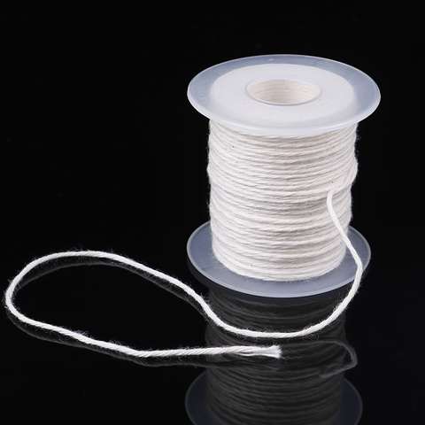 61M White Candle Wick Cotton Candle Woven Wick For Candle DIY And Candle Making ► Photo 1/6