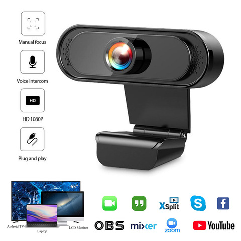 USB 2.0 Genuine Full HD 1080P Webcam Camera Digital Web Cam With Mircophone For Pc Computer Laptop Webcam Camera ► Photo 1/6