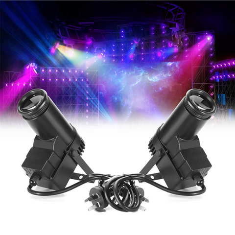 2 Pcs/lot RGBW LED Stage Lighting Pinspot Beam Light Professional DMX Spotlight DJ DISCO Party lights Full color KTV Bar effects ► Photo 1/6
